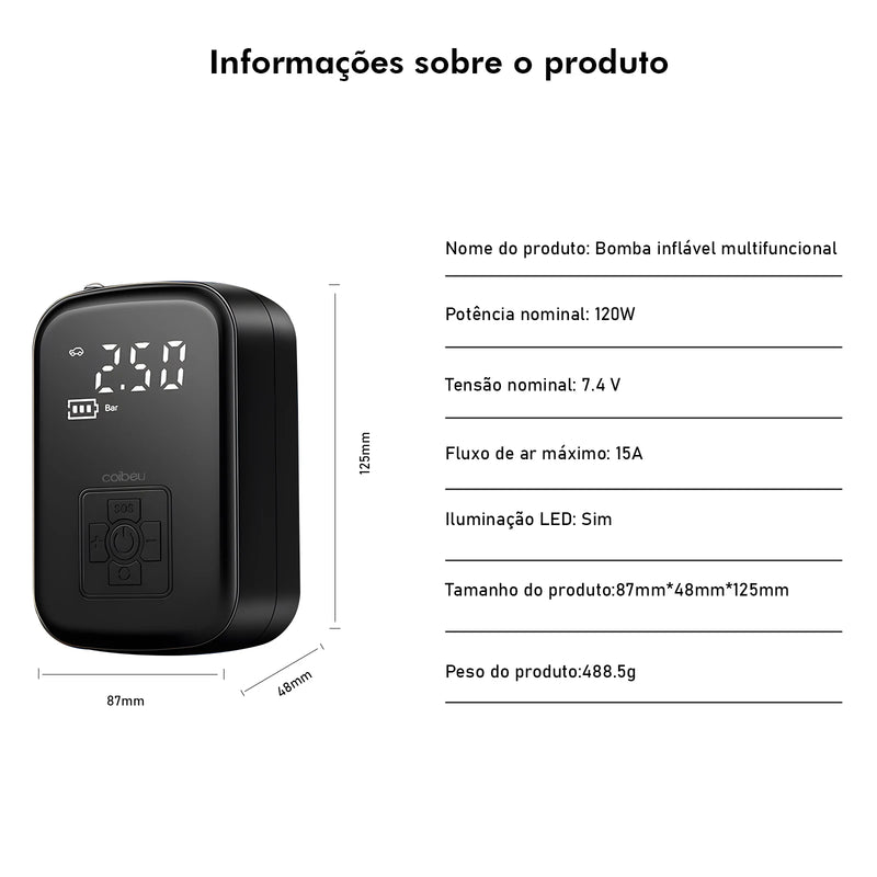 Compressor de ar portátil
